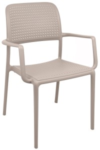 King Home Krzesło SPARK brązowe coffee- polipropylen KH010100324