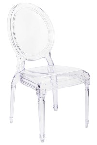 King Home Krzesło PRINCE transparentne- poliwęglan KH010100201