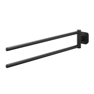 Tiger Carv Wieszak na ręcznik dwuramienny Czarny 800247