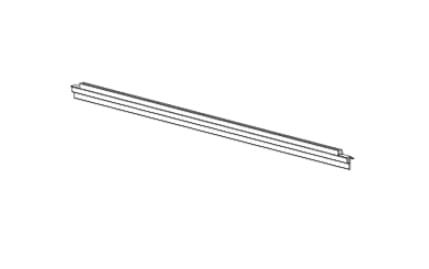 Radaway Uszczelka pozioma drzwi (cięcie proste) L-930mm przejrzysta 007-108402100