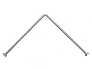 Adah Drążek do zasłon kątowy 90x90cm, 80x80cm, 70x70cm satyna