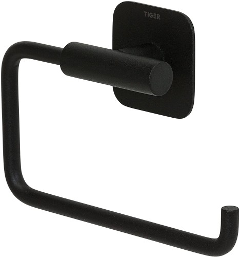Tiger 1314030746 Colar Uchwyt na papier toaletowy bez pokrywy Czarny