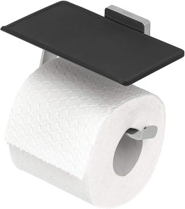 Tiger 1324230346 Dock Uchwyt na papier toaletowy z półką chrom