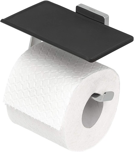 Tiger 1324230346 Dock Uchwyt na papier toaletowy z półką chrom