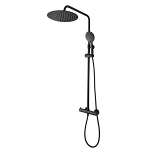 Tiger Twiss Zestaw prysznicowy z deszczownicą  Czarny 1714840746