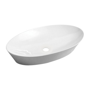 OMNIRES LAREDO605BP LAREDO umywalka nablatowa, 61 x 37 cm biały połysk