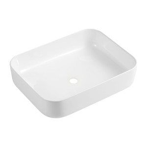 OMNIRES CORONA500BP CORONA umywalka nablatowa, 50 x 39 cm biały połysk