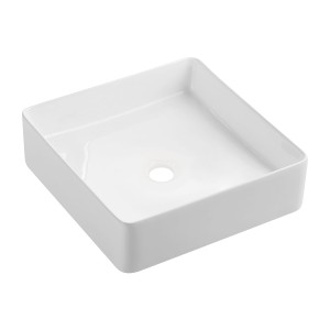 OMNIRES PASADENA360BP PASADENA umywalka nablatowa, 36 x 36 cm biały połysk