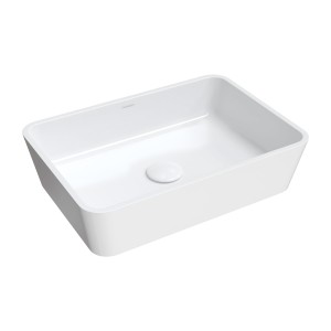 OMNIRES PARMAUNBP PARMA umywalka nablatowa Marble+, 50 x 35 cm biały połysk