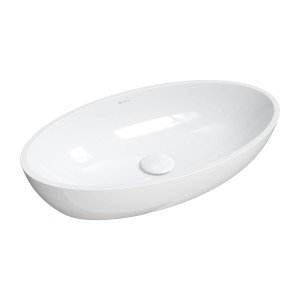 OMNIRES SIENALUNBP SIENA umywalka nablatowa Marble+, 60 x 35 cm biały połysk