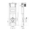 LIV/SCHWAB T07B-5113-0251 Stelaż podtynkowy do wc ECO BOX, szerokość 35cm