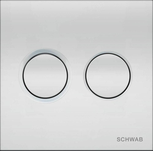 LIV/SCHWAB 4060419651 ITEA DUO przycisk spłukujący, błyszczący chrom