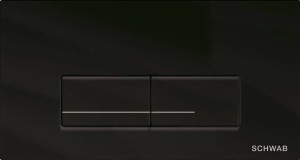 LIV/SCHWAB 4060421238 GAIOS DUO GLASS przycisk spłukujący, czarny