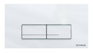 LIV/SCHWAB 4060421201 GAIOS DUO GLASS przycisk spłukujący, biały