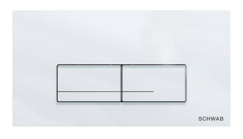 LIV/SCHWAB 4060421201 GAIOS DUO GLASS przycisk spłukujący, biały