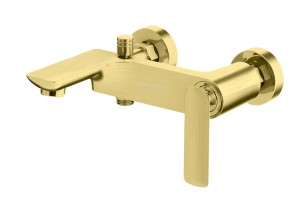 Kohlman QW110EGDB EXPERIENCE GOLD BRUSHED Natynkowa bateria wannowo-prysznicowa, złoto szczotkowane