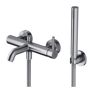 Omnires Y bateria wannowa z zestawem prysznicowym, nikiel Y1231NI