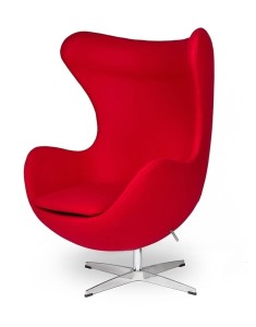 King Home Fotel EGG CLASSIC czerwony.17 - wełna, podstawa aluminiowa JH-026.CZERWONY.17