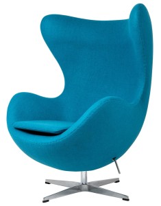 King Home Fotel EGG CLASSIC ciemny turkus.16 - wełna, podstawa aluminiowa JH-026.C.TURKUS.16