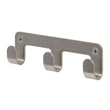 Tiger Listwa z haczykami Simple Szczotkowana stal nierdzewna 1102130942