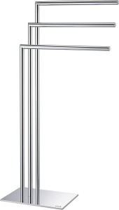 *Sealskin Tube Wieszak na ręcznik trójramienny wolnostojący Chrom 800202