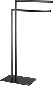 *Sealskin Tube Wieszak na ręcznik dwuramienny wolnostojący Czarny 800199