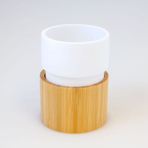 Duschy Kubek WOOD biały 835-02