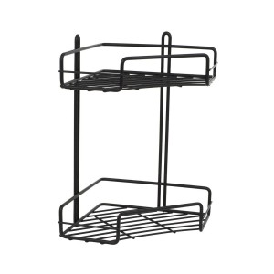 Duschy Półka łazienkowa NANO narożna II czarna 50-096