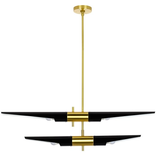 King Home Lampa wisząca APOLLO 2 czarna MD21419-4M(2)BLACK.G.jpg