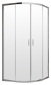 Brilis Alienta A 90x90x190 kabina półokrągła, profil chrom, szkło przejrzyste 10229090-01-01