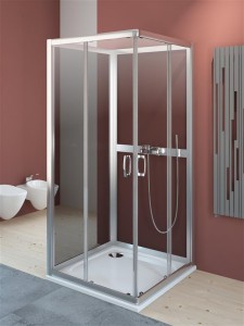 Radaway Premium Plus C+2S 800x800x1900 kabina kwadratowa z drzwiami przesuwnymi, szkło brązowe. 30463-01-08N Dostawa gratis!