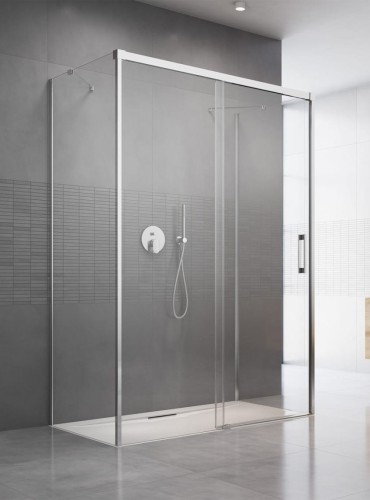 Radaway Idea KDJ+S kabina przyścienna z drzwiami przesuwnymi 150cm lewe, chrom, 10116150-01-01L+S1+S2