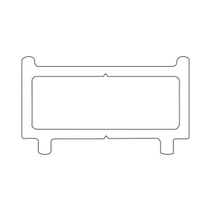 Sealskin Contour, listwa poszerzająca, szerokość 1 cm, wysokość 200 cm, biały mat, CD800106020000