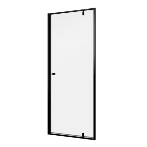 Sealskin Contour drzwi prysznicowe uchylne do wnęki 100 cm, wysokość 200 cm, czarne, przezroczyste bezpieczne szkło 6 mm.