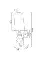 King Home MOOSEE lampa ścienna QUEEN 20 czarna MSE010100228