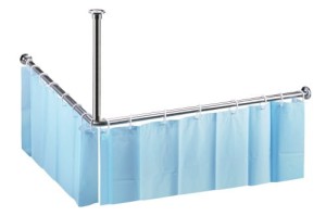 Bemeta Drążek do zasłony prysznicowej kątowy 1400x1400 mm 101120052 stal polerowana.