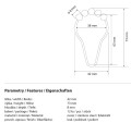 Bemeta Haczyki ze stali nierdzewnej do zasłon prysznicowych, 12 szt 153653502.jpg