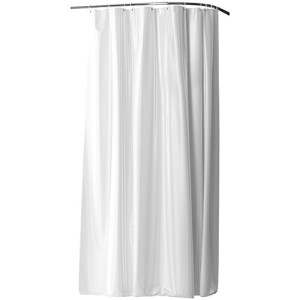 *Bemeta Zasłona przysznicowa 180x180 cm, biała PEVA z haczykami 153653016