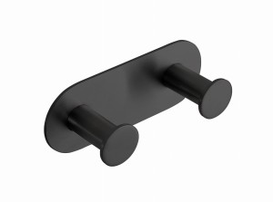 *Bemeta EASY: Uchwyt z dwoma haczykami, czarny 163106370