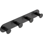 Bemeta EASY: Uchwyt z czteroma haczykami, czarny 163106390