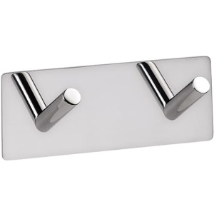 Bemeta EASY: Uchwyt z dwoma haczykami, wykończenie błyszczące 163106271