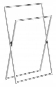 Stella Stojak na ręczniki podwójny / składany CHROM 19.209