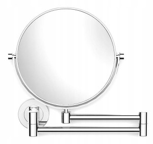 Stella Lusterko kosmetyczne odbicie rzeczywiste / powiększ.3x, okrągłe, uchylne, podwójne ruchome ramię CHROM 22.01130