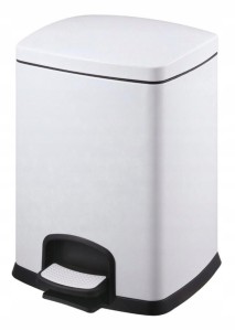 Stella Kosz pedałowy PREMIUM prostokątny 20 L, soft close  BIAŁY 20.20320-W