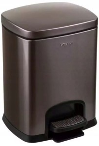 Stella Kosz pedałowy PREMIUM prostokątny 5 L, soft close  GRAFIT METALIK 20.20305-B