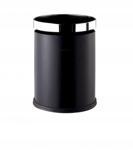 Stella Kosz otwarty 10 L z obręczą  CZARNY MAT 20.104-MB