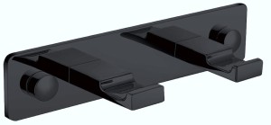 Stella Listwa – 2 haczyki płaskie  CZARNY MAT 18.062-B