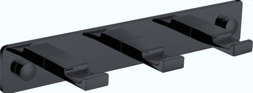 Stella Listwa – 3 haczyki płaskie CZARNY MAT 18.063-B.jpg