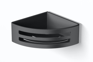 Stella Koszyk narożny 16x16x6 / wkład z tworzywa czarny CZARNY MAT 16.038-BB