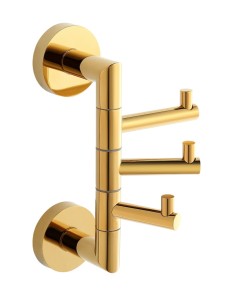 Stella Wieszak potrójny ruchomy  ZŁOTY POŁYSK 07.330-G